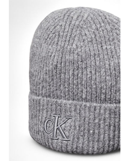 Calvin Klein Gray Marabou Cap (Baseball Hat)