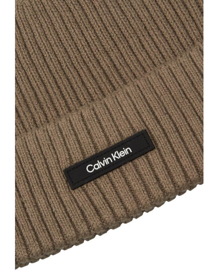 Calvin Klein Beige Organic Cotton Cap (Baseball Hat)
