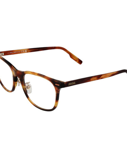 Ermenegildo Zegna Brown Acetate Glasses (Frames)
