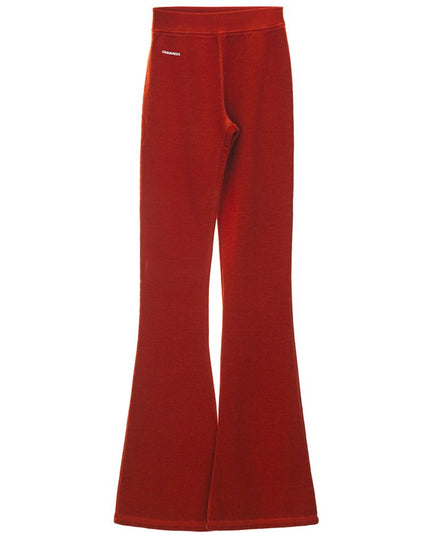 Dsquared² Red Cotton Athletic Pants