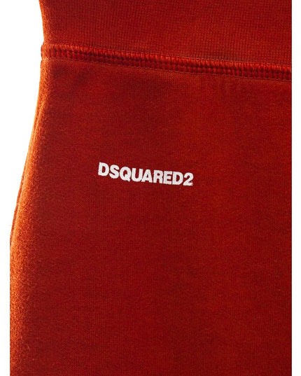 Dsquared² Red Cotton Athletic Pants