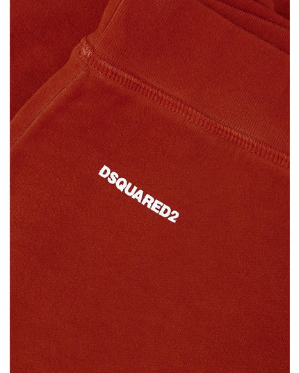 Dsquared² Red Cotton Athletic Pants