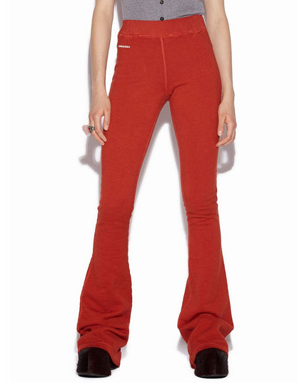 Dsquared² Red Cotton Athletic Pants