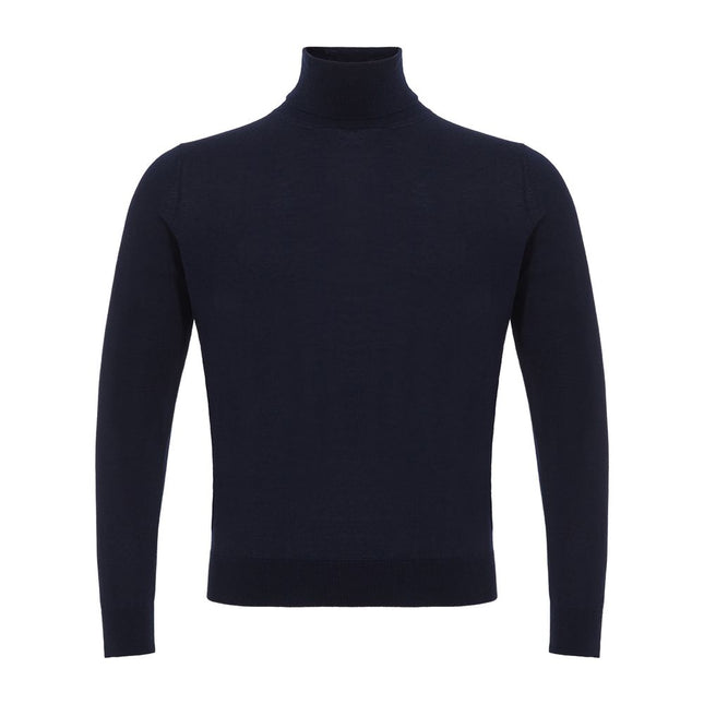 Colombo Blue Cashmere Turtleneck
