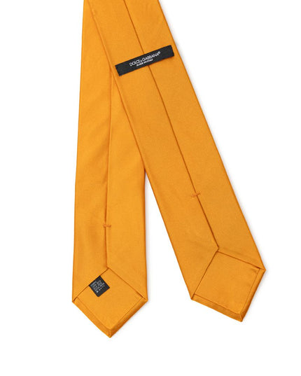 Dolce & Gabbana Orange Silk Ty