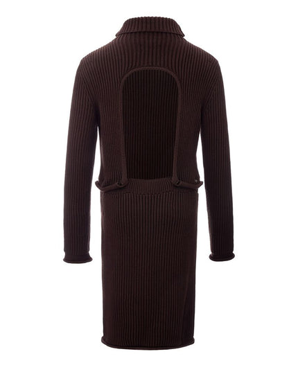 Bottega Veneta Elegant Viscose Brown Dress