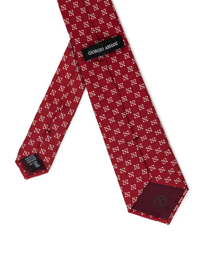 Giorgio Armani Red Silk Ty
