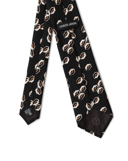 Giorgio Armani Black Silk Ty