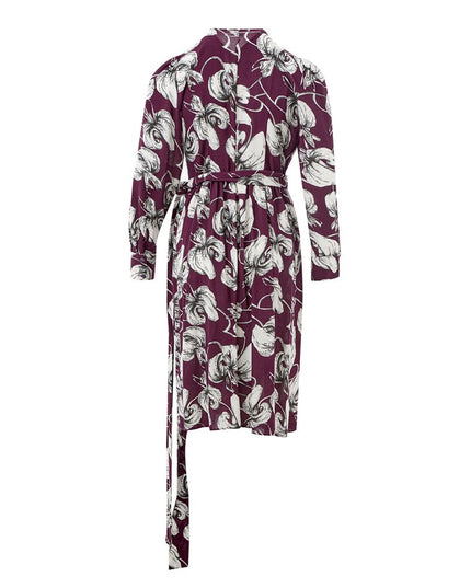 Lardini Elegant Purple Viscose Dress