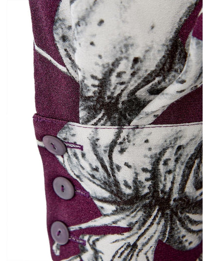 Lardini Elegant Purple Viscose Dress