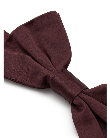 Dolce & Gabbana Burgundy Silk Bowtie