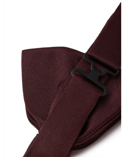 Dolce & Gabbana Burgundy Silk Bowtie