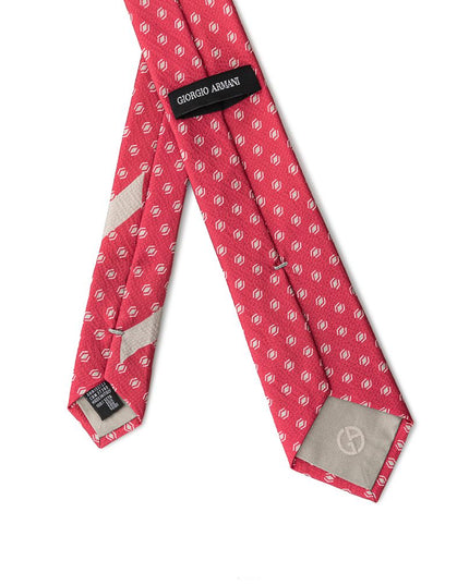Giorgio Armani Red Silk Ty
