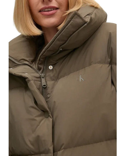 Calvin Klein Jeans Brown Polyester Coat