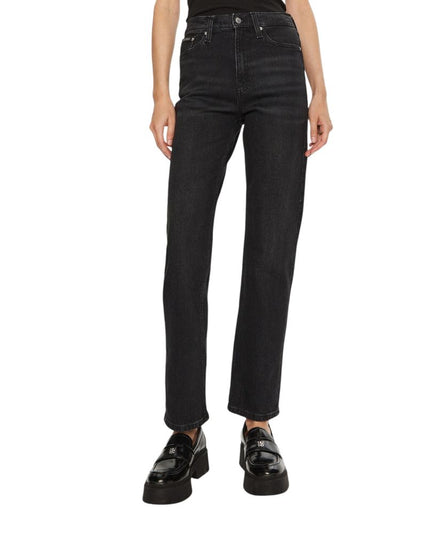 Calvin Klein Jeans Black Cotton Mom Jeans