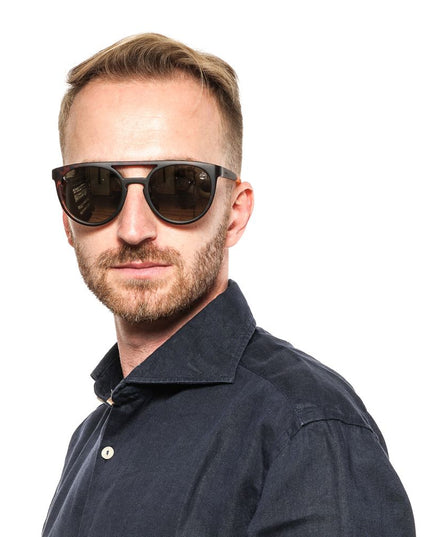 Timberland Brown Plastic Sunglasses