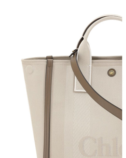 Chloé Beige Cotton Handbag