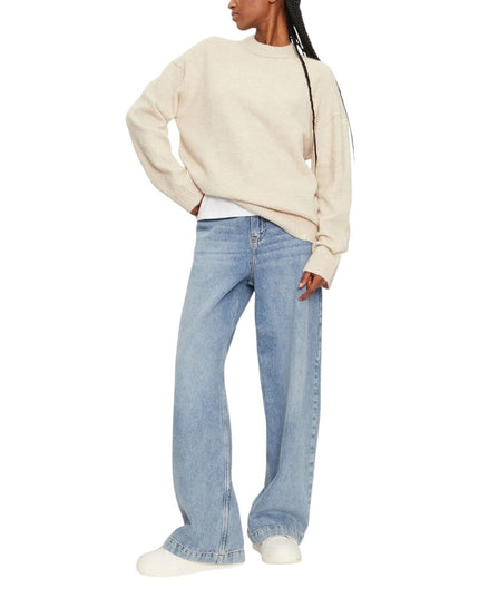 Calvin Klein Jeans Beige Polyester Sweatshirt