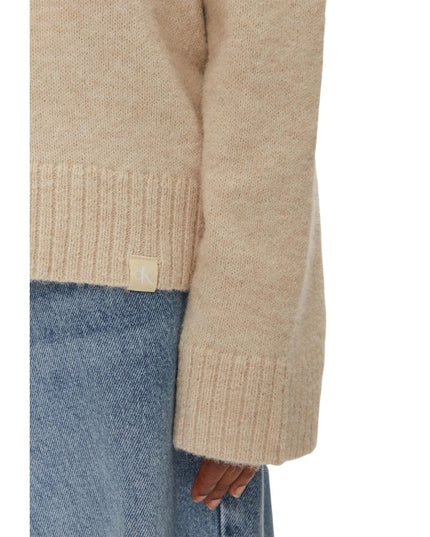 Calvin Klein Jeans Beige Polyester Sweatshirt