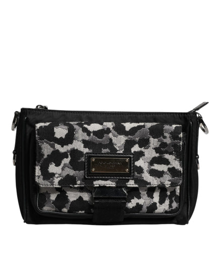 Dolce & Gabbana Multicolor Leopard Jacquard Crossbody Bag