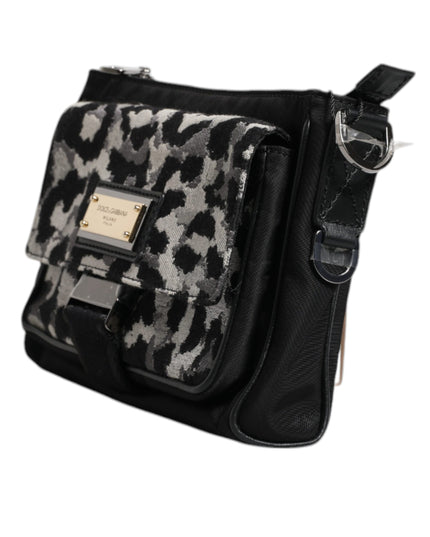 Dolce & Gabbana Multicolor Leopard Jacquard Crossbody Bag