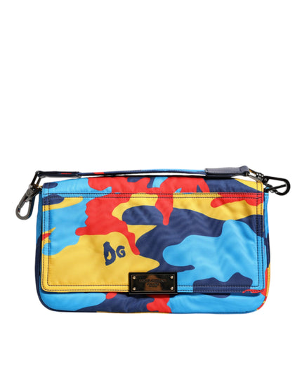 Dolce & Gabbana Multicolor Camouflage Nylon Crossbody Bag