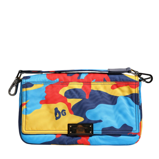 Dolce & Gabbana Multicolor Camouflage Nylon Crossbody Bag