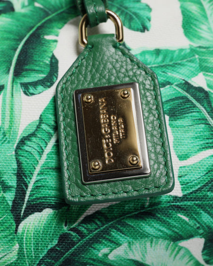 Dolce & Gabbana Green Canvas Botanical Garden Women Tote Bag