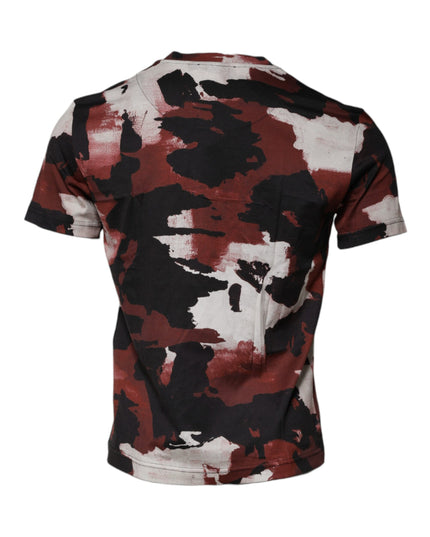 Dolce & Gabbana Multicolor Camouflage Crew Neck T-shirt