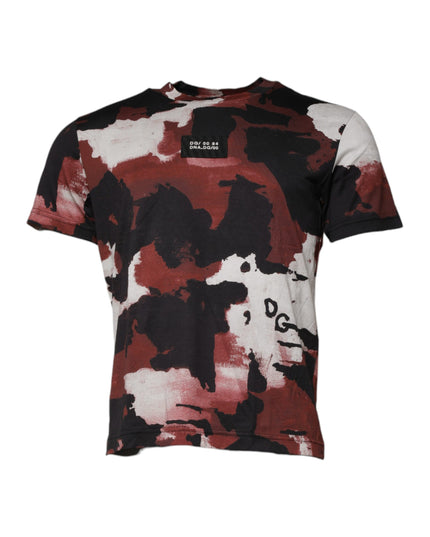 Dolce & Gabbana Multicolor Camouflage Crew Neck T-shirt
