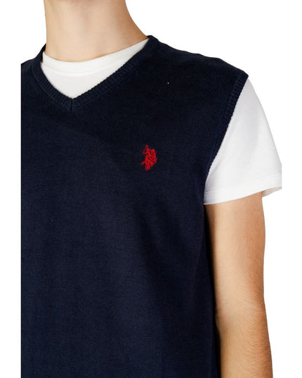 U.S. POLO ASSN. Blue Cotton Waistcoat