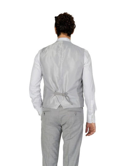 Antony Morato Gray Polyester Waistcoat