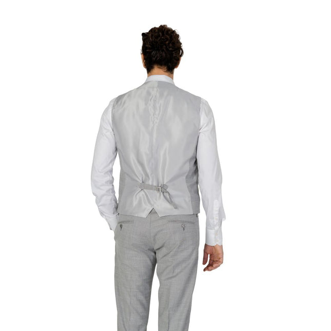 Antony Morato Gray Polyester Waistcoat