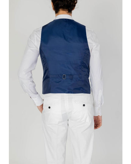 Only & Sons Blue Polyester Waistcoat