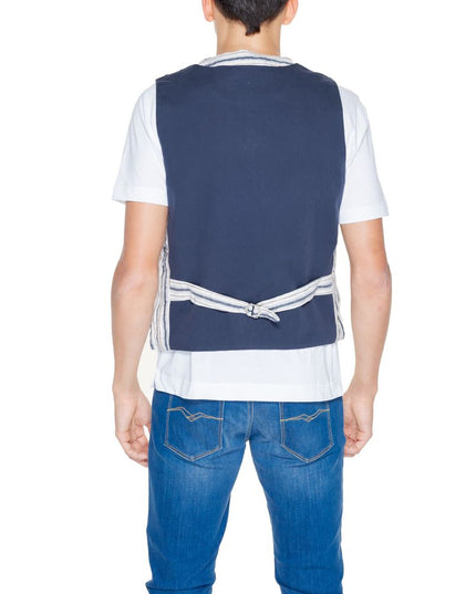 Gianni Lupo Beige Cotton Waistcoat