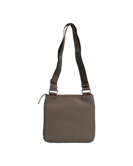 Hugo Boss Green Leather Messenger Bag