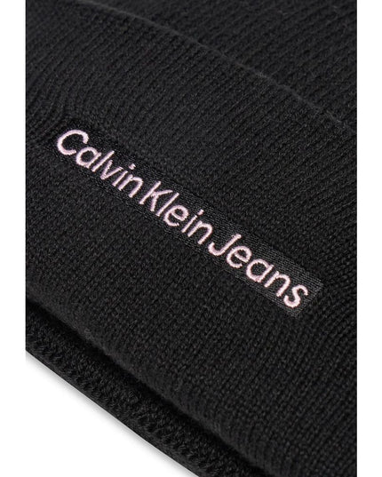 Calvin Klein Jeans Black Cotton Cap (Baseball Hat)