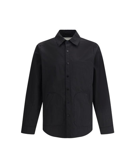 Paltò Black Polyester Coat