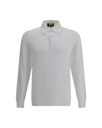 Svevo White Cotton Polo Shirt