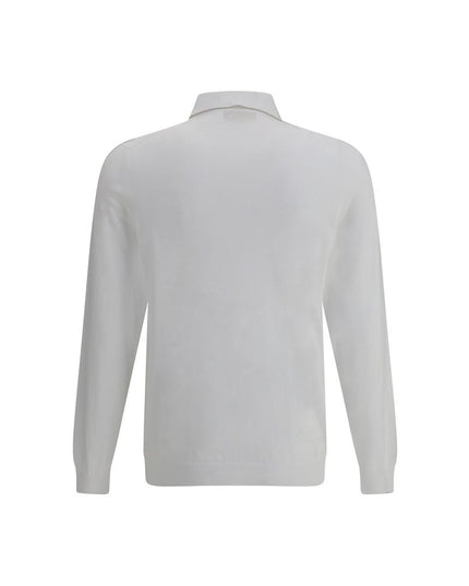 Svevo White Cotton Polo Shirt