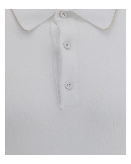 Svevo White Cotton Polo Shirt