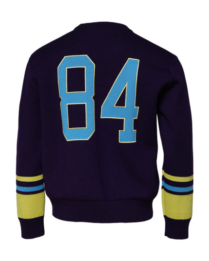 Dolce & Gabbana Blue 1984 Milano CrewNeck Sweatshirt Sweater