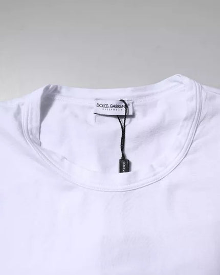 Dolce & Gabbana White Cotton Stretch Crewneck Underwear T-shirt