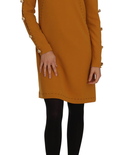 Dolce & Gabbana Brown Mini  Crystal Embellished Dress