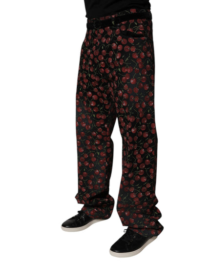 Dolce & Gabbana Black Cherry Cotton Straight Men Denim Jeans