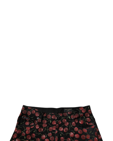 Dolce & Gabbana Black Cherry Cotton Straight Men Denim Jeans