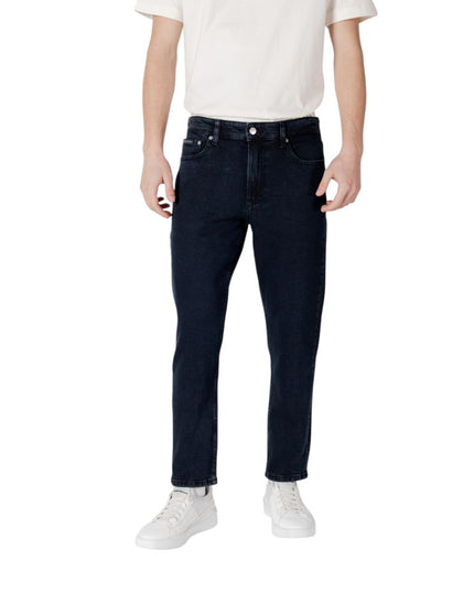 Calvin Klein Jeans Blue Cotton Relaxed Fit Jean