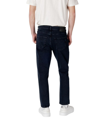Calvin Klein Jeans Blue Cotton Relaxed Fit Jean