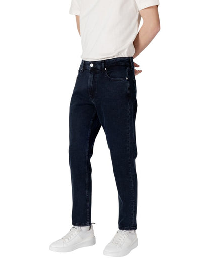 Calvin Klein Jeans Blue Cotton Relaxed Fit Jean