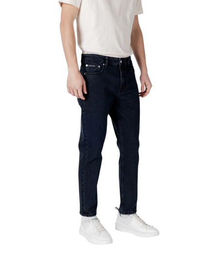 Calvin Klein Jeans Blue Cotton Relaxed Fit Jean